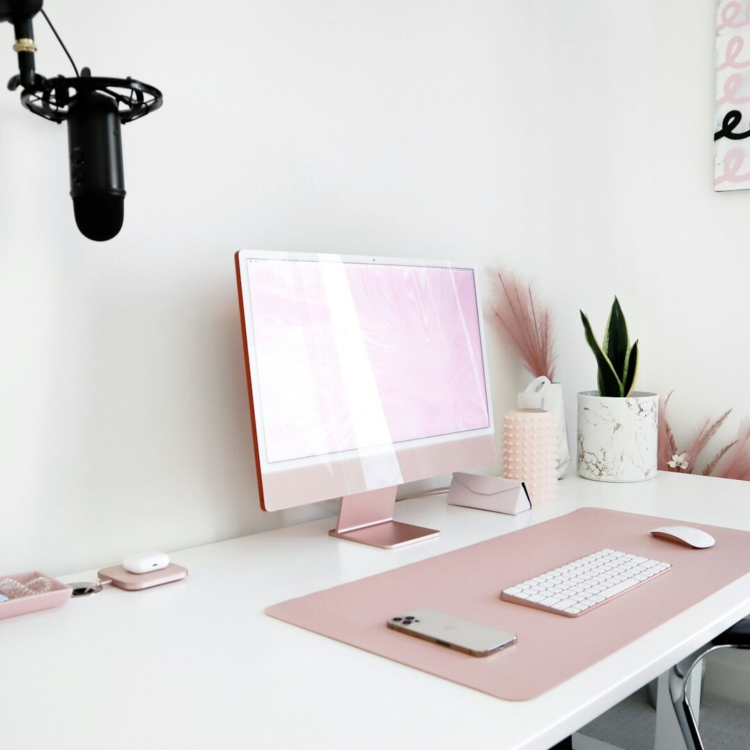 Portrait of a Swiss woman video editor working at her desk