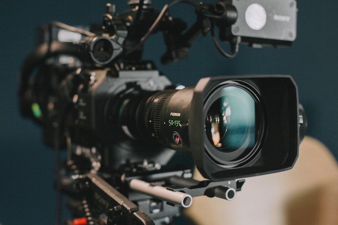 filmmaker on set with camera