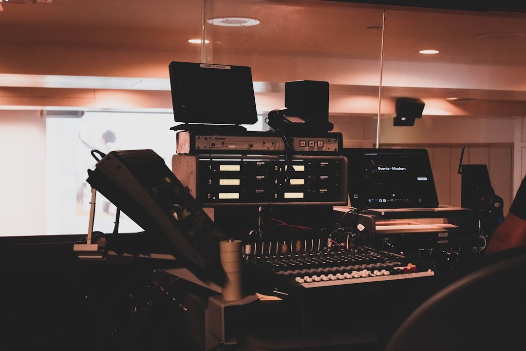 sound engineer in studio