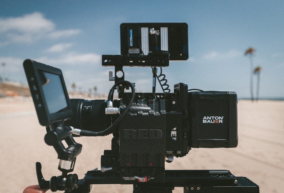 amateur filmmaker with camera