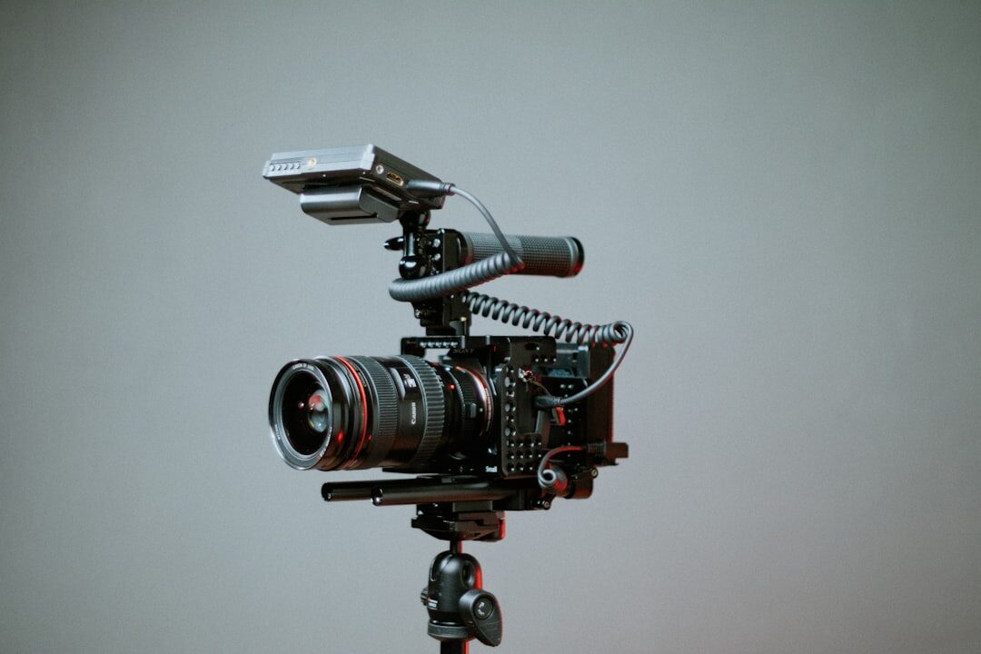 amateur filmmaker with camera