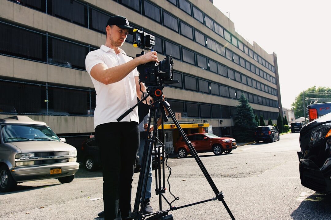 director on film set
