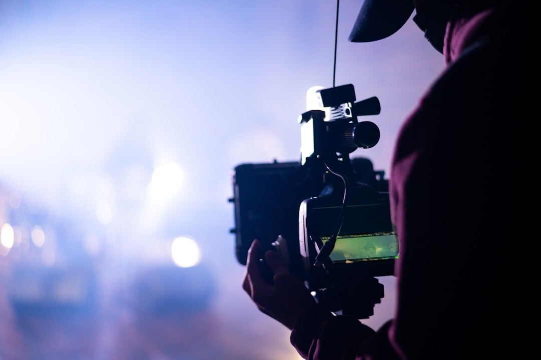 professional filmmaker directing scene